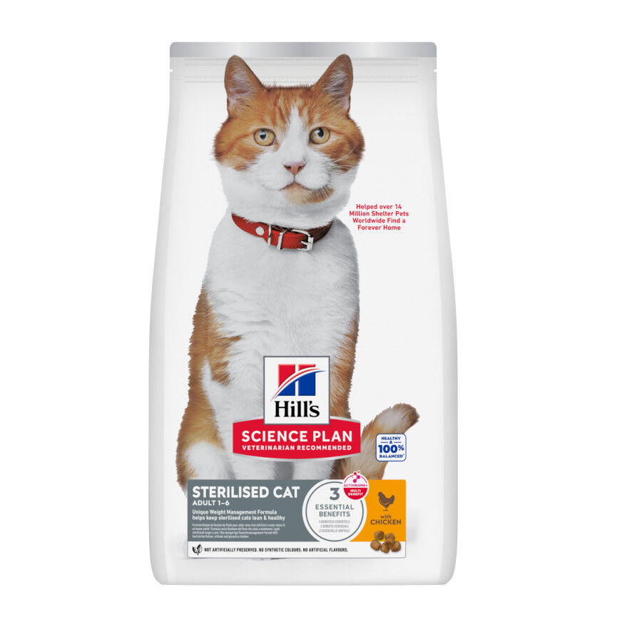 15 kg Hill's Science Plan Sterilised Adult Frango ra&ccedil;&atilde;o para gatos, , large Imagem n&uacute;mero 1