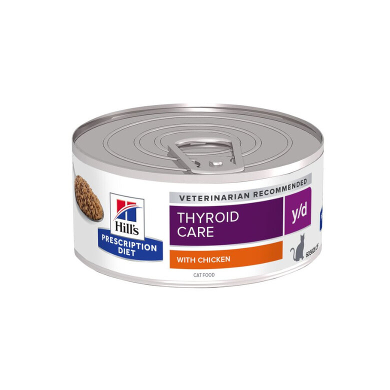 156 g Hill's Prescription Diet Thyroid Care Frango lata para gatos,  Imagem número 1 156 g Hill's Prescription Diet Thyroid Care Frango lata para gatos, , large Imagem número 1