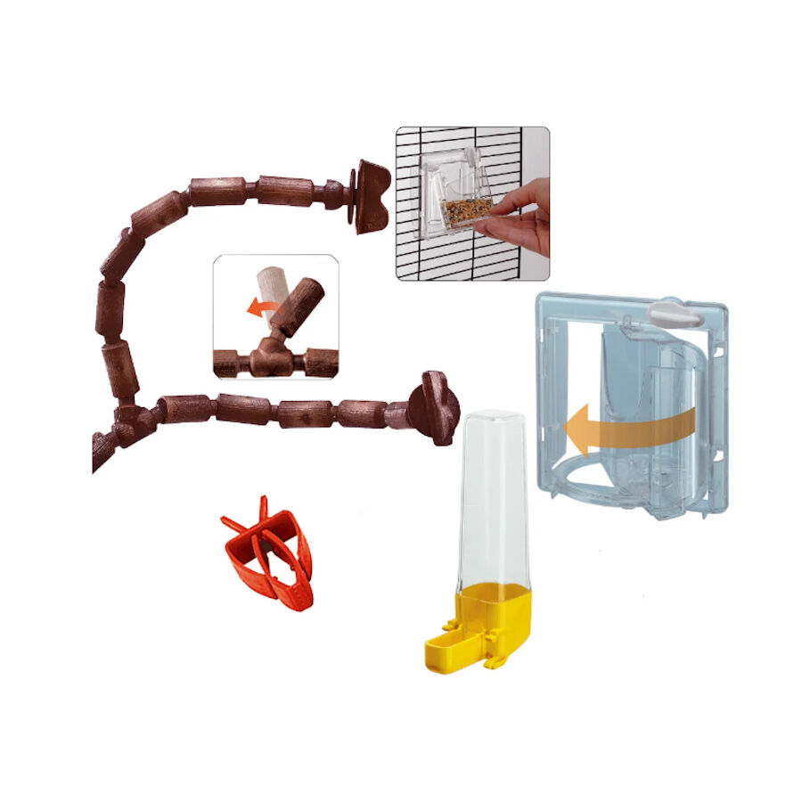 Ferplast Giulietta 4 Gaiola para p&aacute;ssaros , , large Imagem n&uacute;mero 7