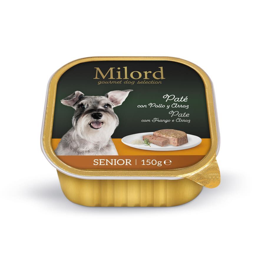 150 g Milord Senior Frango e Arroz em pat&eacute; terrina para c&atilde;es, , large Imagem n&uacute;mero 1