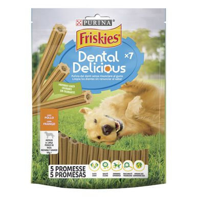 Friskies Delicious Snacks Dentários de Frango para cães