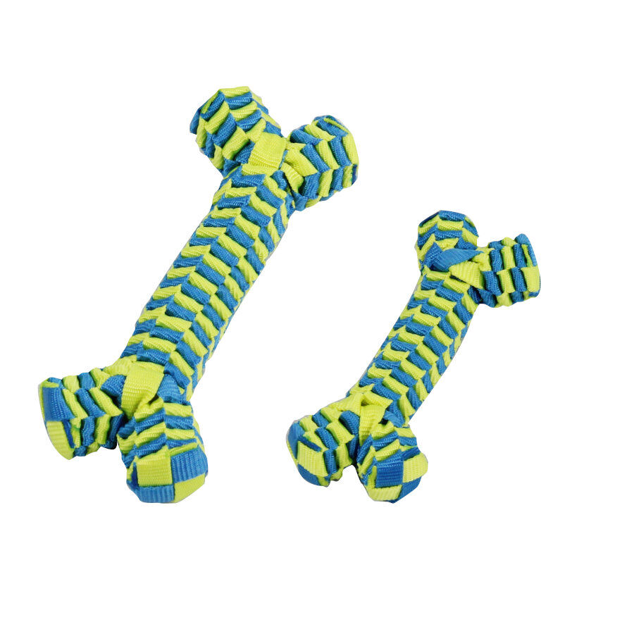 Tootoy! Pull Braided Nylon Bone mordedor de corda para c&atilde;es, , large Imagem n&uacute;mero 2