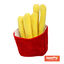 Tootoy! Fries Cuddler Yellow Peluche para cães, , large Indicador imagem número 1
