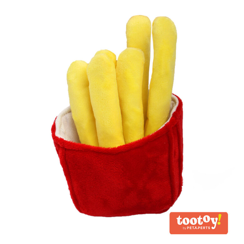 Tootoy! Fries Cuddler Yellow Peluche para cães,  Imagem número 1 Tootoy! Fries Cuddler Yellow Peluche para cães, , large Imagem número 1
