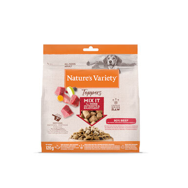 Nature’s Variety Toppers Boi Liofilizado para cães