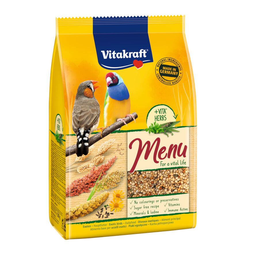 Vitakraft comida para p&aacute;jaros ex&oacute;ticos gran&iacute;voros Imagem n&uacute;mero 1