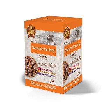 Nature's Variety Adult Mini Patê saqueta para cães - Multipack 4