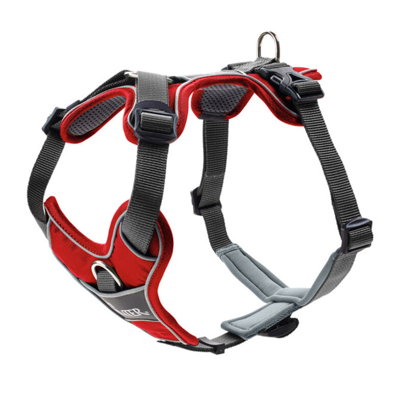 Hunter Divo Peitoral Vermelho e Cinzento para cães,  Imagem número 1 Hunter Divo Peitoral Vermelho e Cinzento para cães, , large Imagem número 1