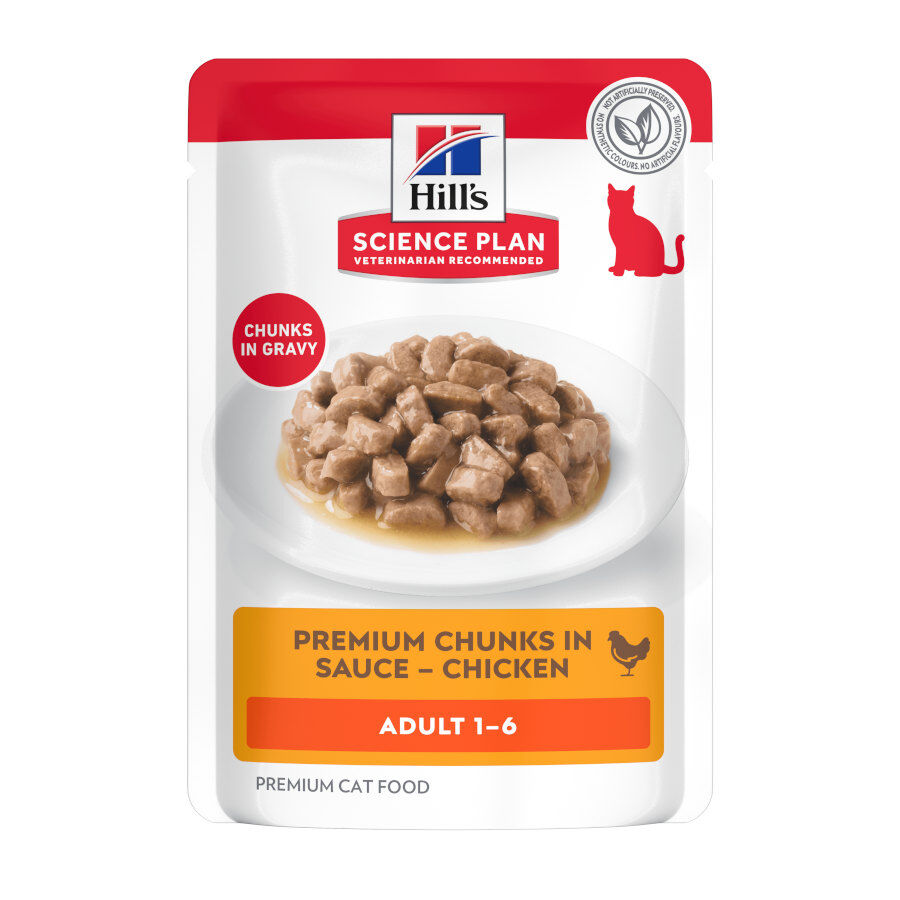 85 g Hill's Science Plan Adult Frango saqueta para gatos, , large Imagem n&uacute;mero 1