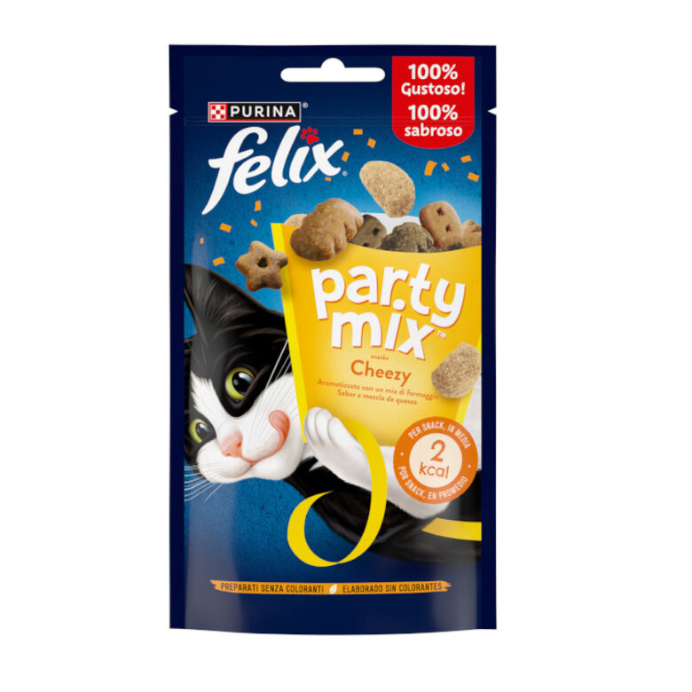 60 g Felix Biscoitos Party Mix queijo para gatos,  Imagem número 1 60 g Felix Biscoitos Party Mix queijo para gatos, , large Imagem número 1