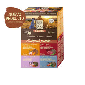 True Origins Pure Multipack Comida h&uacute;mida Carne e Peixe em saquetas para c&atilde;es - Multipack 