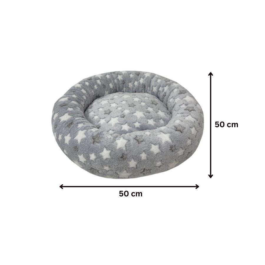 Leeby Cama donut estrela cinzenta para gatos, , large Imagem n&uacute;mero 3