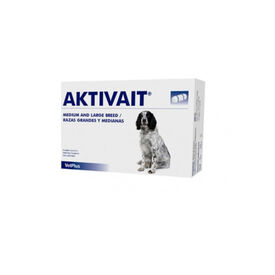 VetPlus Aktivait Senior Vitaminas que combatem o envelhecimento cerebral em cães de raça média e grande