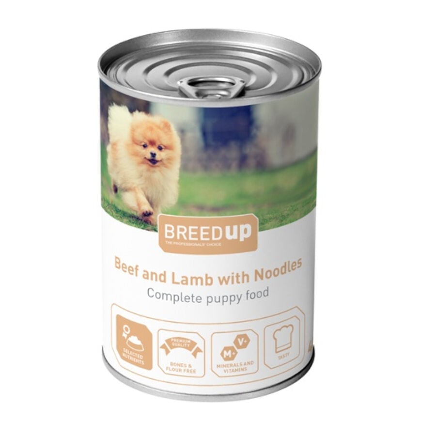 400 g Breed Up Vitela com Cordeiro e Macarr&atilde;o para cachorros, , large Imagem n&uacute;mero 1