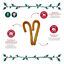 1 pack x 2 uns. Wonder Christmas Dupla de Bengalas de Natal Snacks para C&atilde;es, , large Indicador imagem n&uacute;mero 3