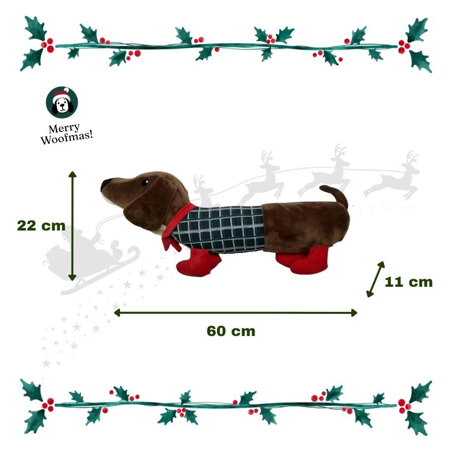 Wonder Christmas C&atilde;o Salsicha XL Peluche para c&atilde;es, , large Imagem n&uacute;mero 3