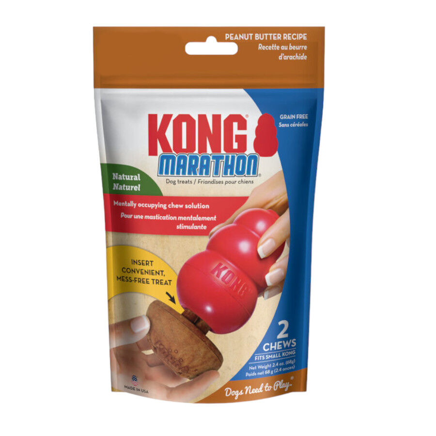 S Kong snacks Marathon 2-PK de Manteiga de Amendoim para c&atilde;es, , large Imagem n&uacute;mero 1