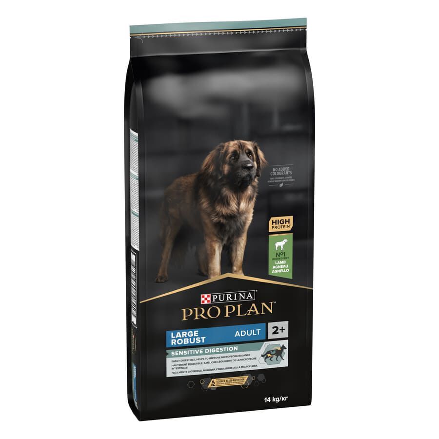 14 kg Pro Plan Adult Large Robust Digest&atilde;o Cordeiro ra&ccedil;&atilde;o para c&atilde;es, , large Imagem n&uacute;mero 1