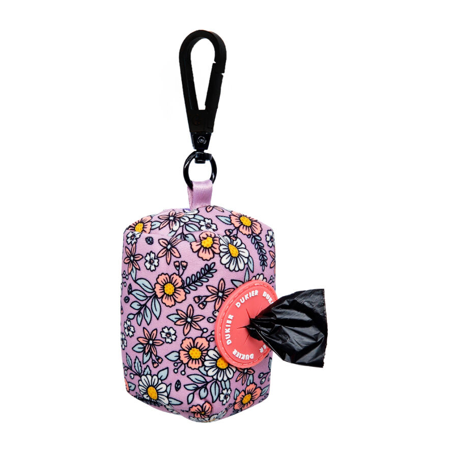Dukier Flower Power Porta-sacos com mosquet&atilde;o para c&atilde;es, , large Imagem n&uacute;mero 2