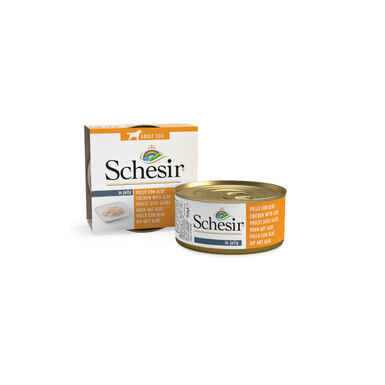 Schesir Adult Frango com Aloé lata para cães