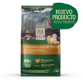 True Origins Wild Country Water ração frango para gatos