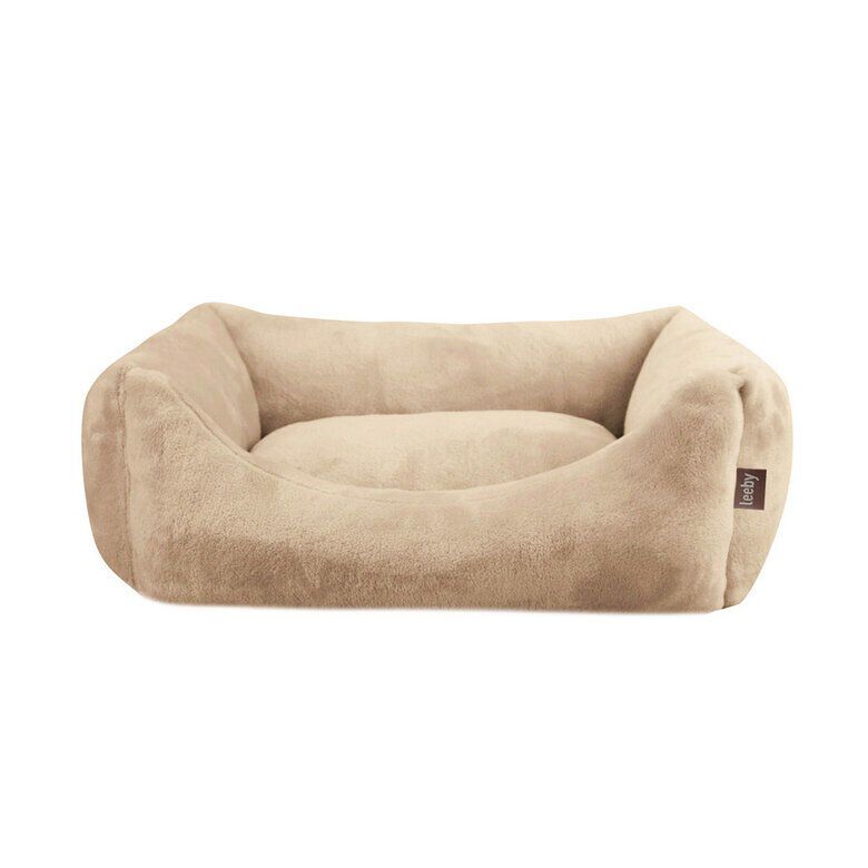 Leeby Cama com almofada amov&iacute;vel bege para c&atilde;es, , large Imagem n&uacute;mero 1