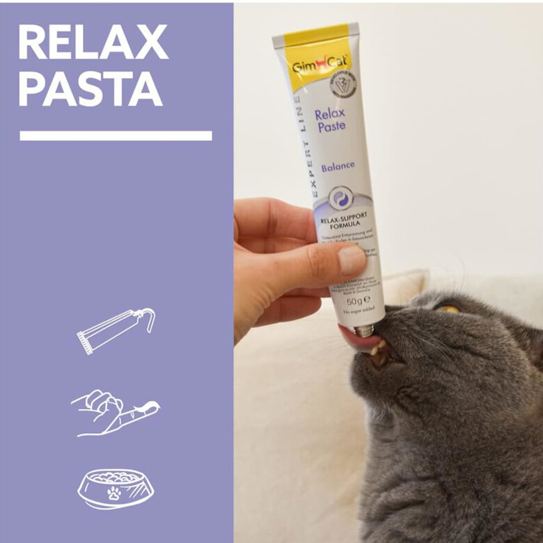 50 g GimCat Relax Pasta Relaxante para gatos,  Imagem número 5 50 g GimCat Relax Pasta Relaxante para gatos, , large Imagem número 5