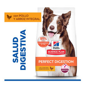 Hill'sScience Plan Perfect Digestion Medium Adult Ra&ccedil;&atilde;o de frango para c&atilde;es