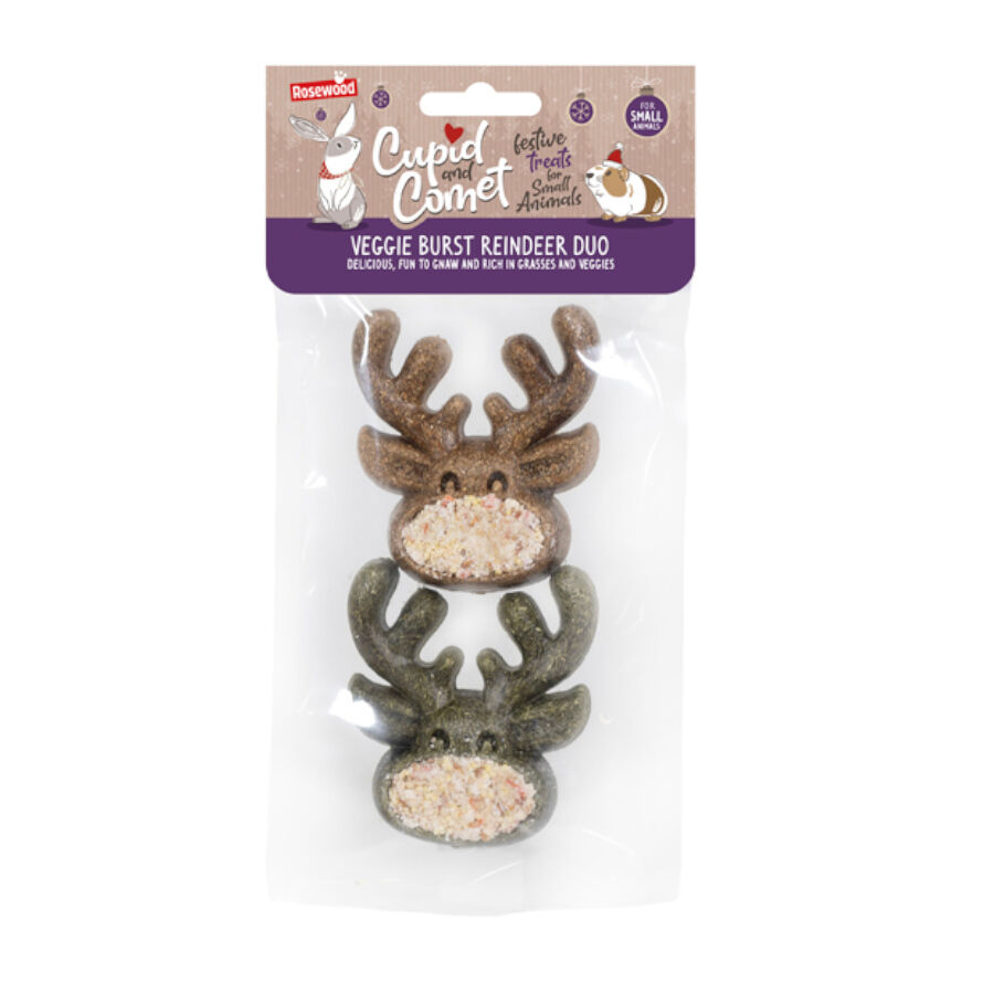 Rosewood Veggie Burst Reindeer Duo  Guloseimas de Legumes para Roedores, , large Imagem n&uacute;mero 2