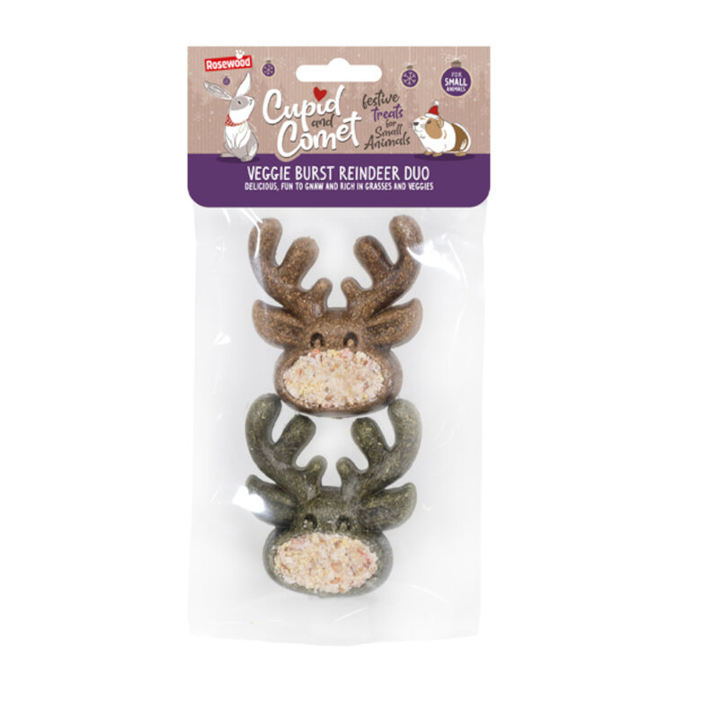 Rosewood Veggie Burst Reindeer Duo  Guloseimas de Legumes para Roedores,  Imagem número 2 Rosewood Veggie Burst Reindeer Duo  Guloseimas de Legumes para Roedores, , large Imagem número 2