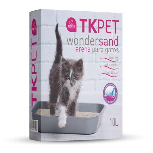 10 L TK-Pet Litter Wondersand Areia Natural para gatos, , large Imagem n&uacute;mero 1