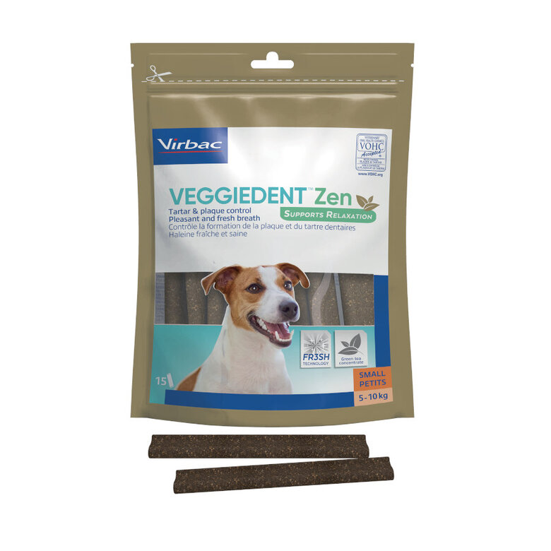 15 sticks Virbac Láminas Veggiedent Zen S para cães,  Imagem número 1 15 sticks Virbac Láminas Veggiedent Zen S para cães, , large Imagem número 1