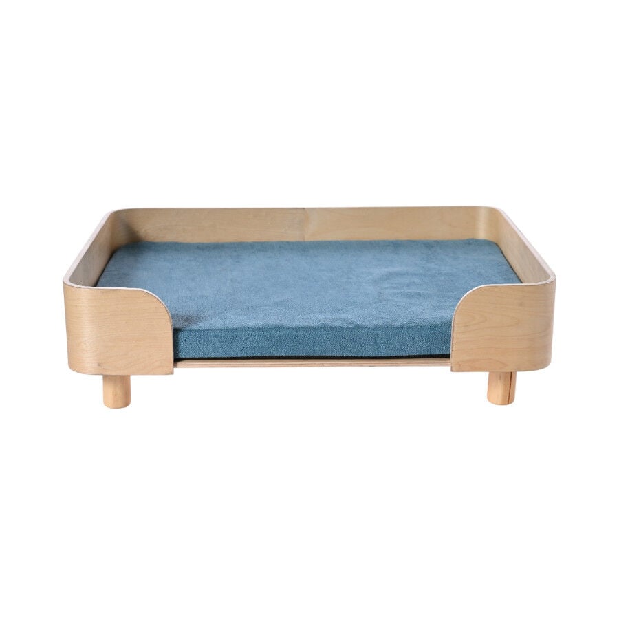 Leeby Sof&aacute; com almofada Azul remov&iacute;vel para c&atilde;es, , large Imagem n&uacute;mero 1