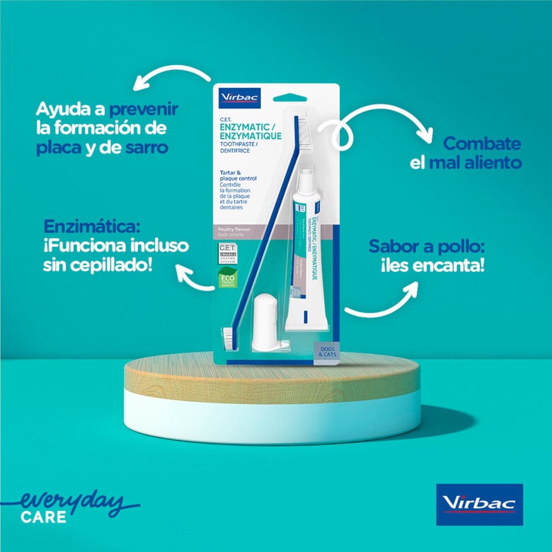 Virbac Kit Dentífrico Enzimático para cães C.E.T,  Imagem número 2 Virbac Kit Dentífrico Enzimático para cães C.E.T, , large Imagem número 2