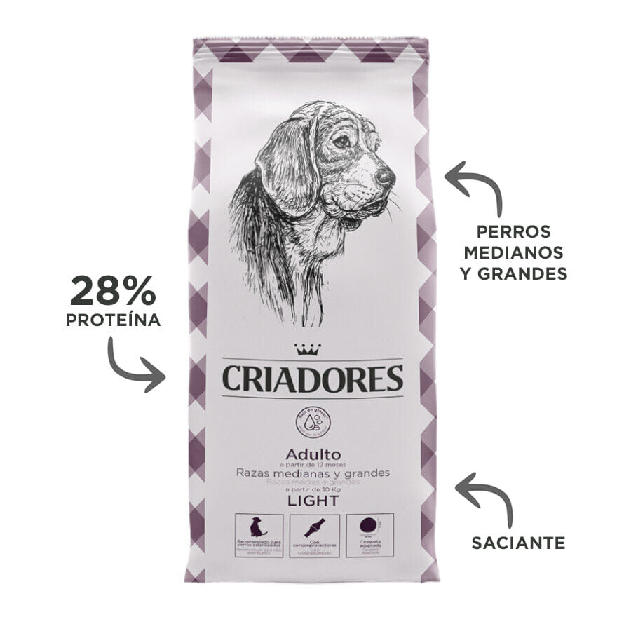 15 kg Criadores Adulto Light Frango ra&ccedil;&atilde;o para c&atilde;es de porte m&eacute;dio e grande, , large Imagem n&uacute;mero 4