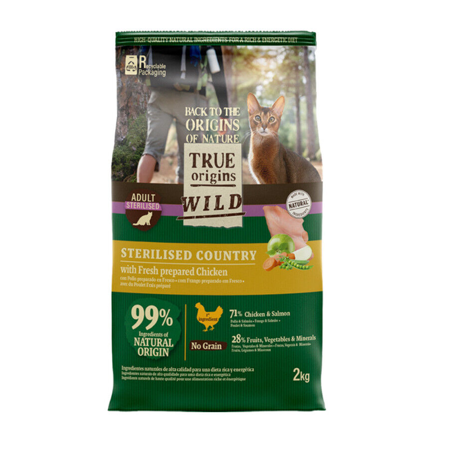 6 kg True Origins Wild Adult Sterilised Frango Ra&ccedil;&atilde;o para gato, , large Imagem n&uacute;mero 1