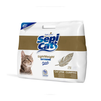 Areia aglomerante leve Sepicat Light Weight Extreme Fresh 16 L