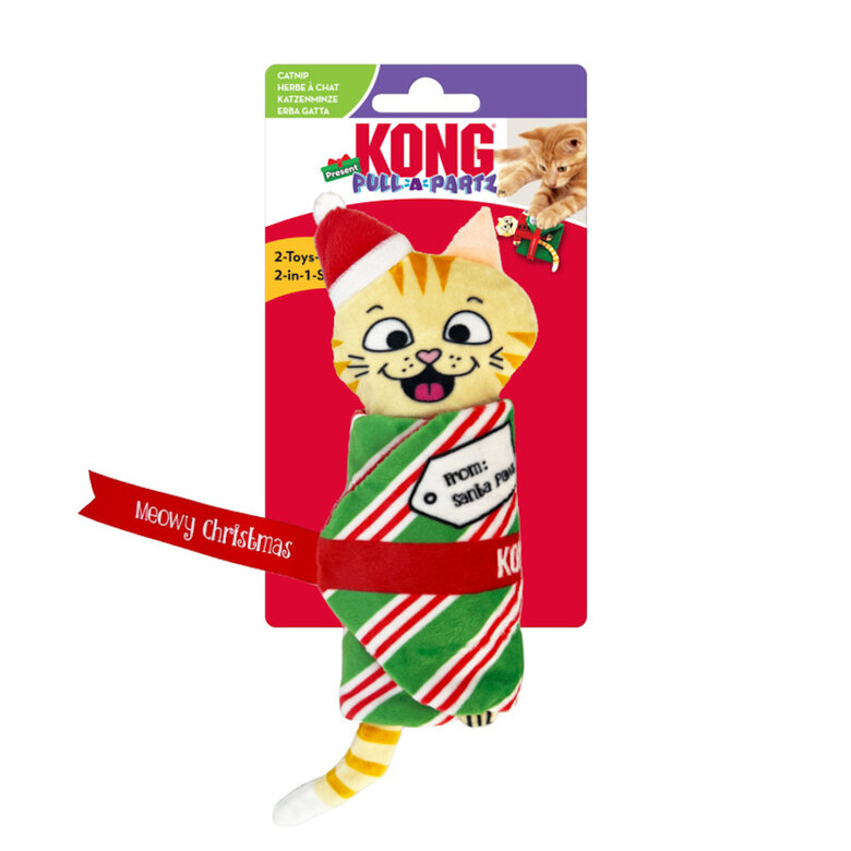 Kong Holiday Pull-A-Part Present brinquedos para gatos ,  Imagem número 3 Kong Holiday Pull-A-Part Present brinquedos para gatos , , large Imagem número 3