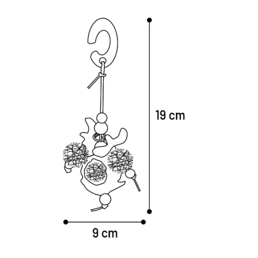 Flamingo Nabur Bola Mistura Brinquedo suspenso para roedores, , large Imagem n&uacute;mero 2