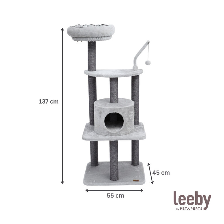 Leeby Kenzo árvore arranhadora com cama para gatos,  Imagem número 6 Leeby Kenzo árvore arranhadora com cama para gatos, , large Imagem número 6