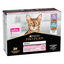 Pro Plan Adult Delicate Digestion Peru e Peixe do Oceano em Molho saquetas para gatos - Multipack 10, , large Indicador imagem número 1