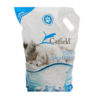 Catfield Sapphire Premium Sílica Gel Areia Absorvente para gatos 