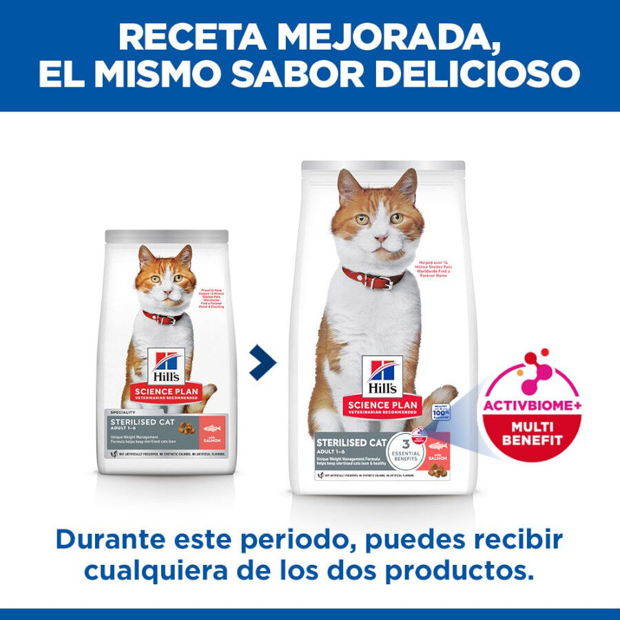 1.5 kg Hill's Science Plan Young Adult Sterilised Atum ra&ccedil;&atilde;o para gatos, , large Imagem n&uacute;mero 3