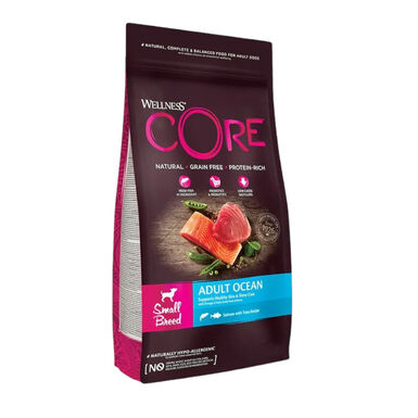 Wellness Core Adult Small Ocean Salmão e Atum ração para cães 