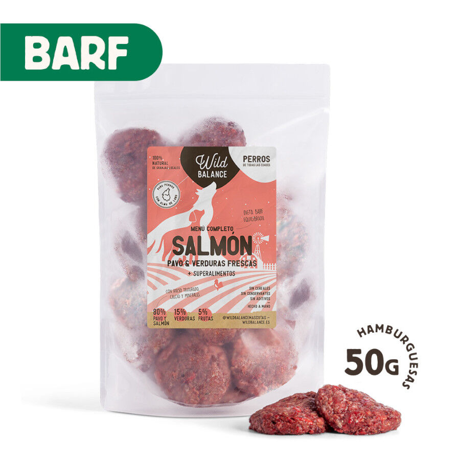 1 kg Wild Balance BARF Salm&atilde;o com Legumes Frescos alimenta&ccedil;&atilde;o natural congelada para c&atilde;es, , large Imagem n&uacute;mero 2