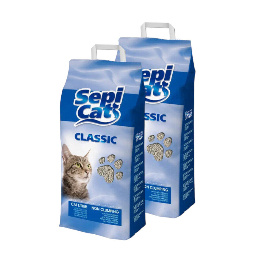 2 x 30 L Sepicat Natural Areia Absorvente para gatos Pack poupan&ccedil;a!, , large Imagem n&uacute;mero 1