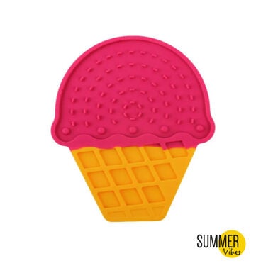 Summer Vibes Ice Cream Comedouro Antivoracidade Tipo Tapete para lamber para cães