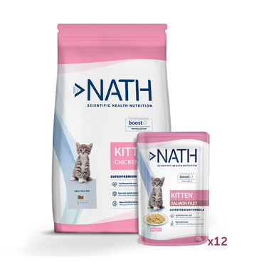 Pack Nath Kitten - ração e comida húmida para gatinho