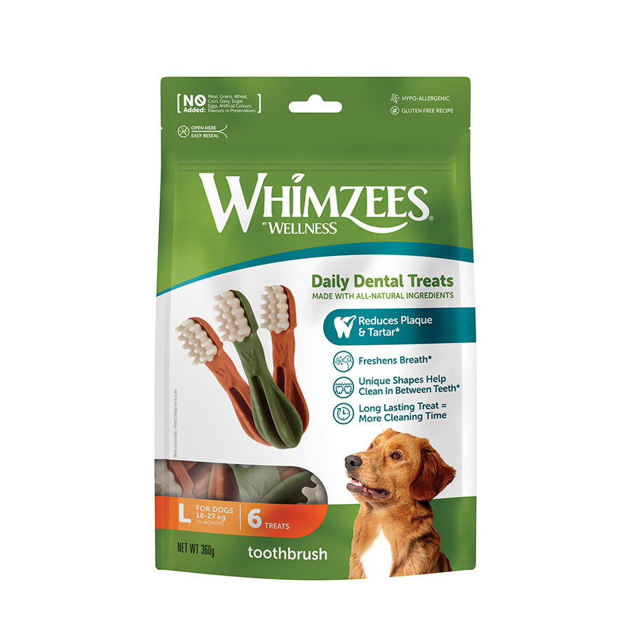 6 sticks Whimzees Snacks Dent&aacute;rios para c&atilde;es de ra&ccedil;as grandes, , large Imagem n&uacute;mero 1
