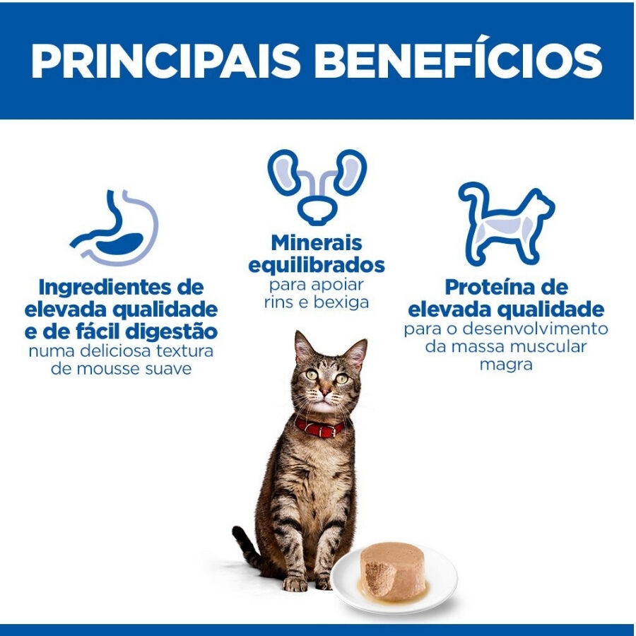 85 g Hill's Science Plan Adult Comida h&uacute;mida Mousse de Frango em lata para gatos, , large Imagem n&uacute;mero 4